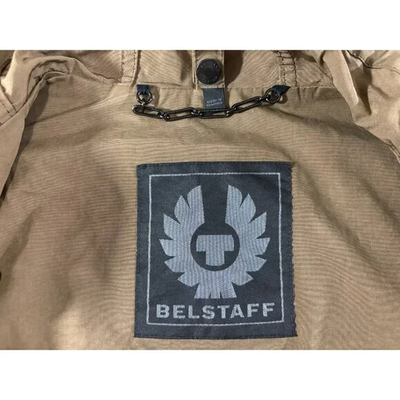 Belstaff England canvas oldham cover Parka coat size L color Beige - Picture 7 of 7